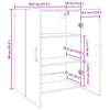 Veggskap artisan eik 69.5 x 34 x 90 cm Konstruert tre