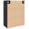 Veggskap Svart eik 69.5 x 34 x 90 cm Konstruert tre