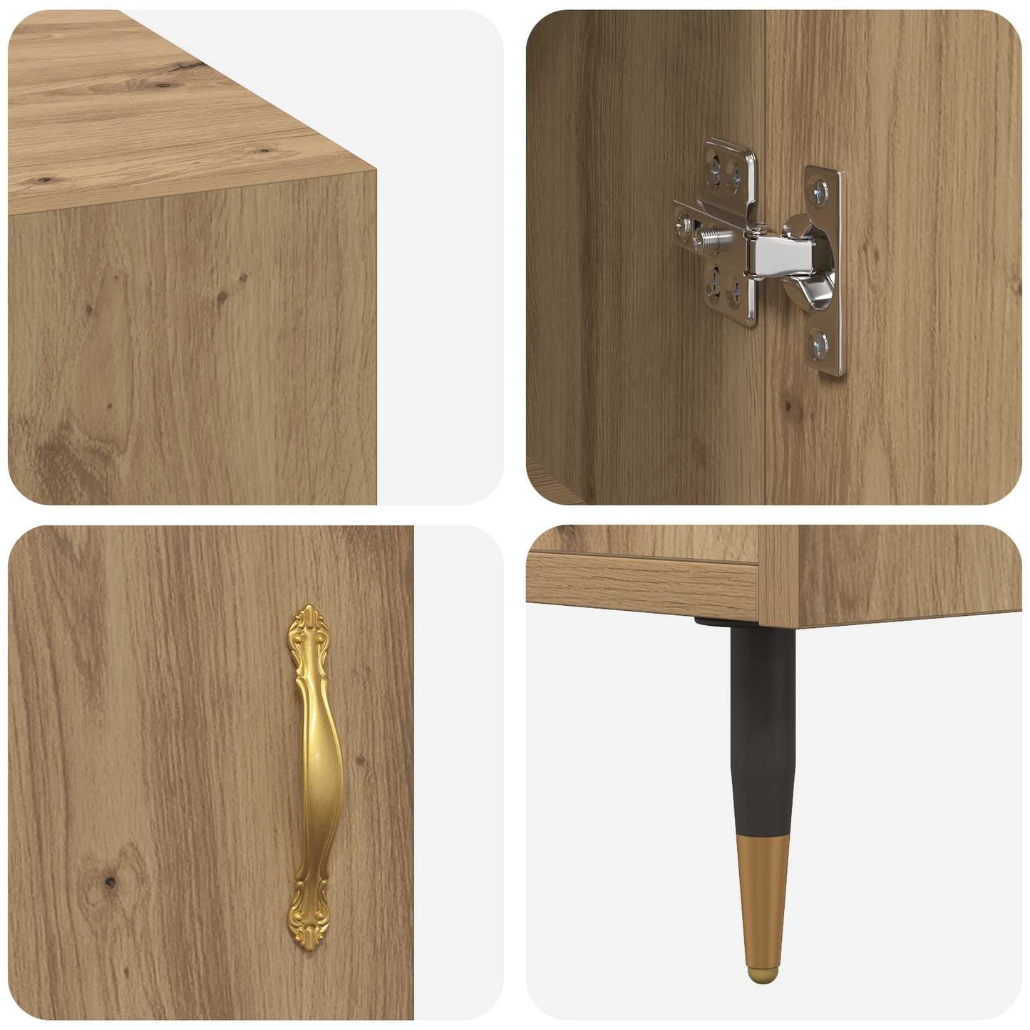 Skrivebord artisan eik Konstruert tre 140 x 50 x 75 cm