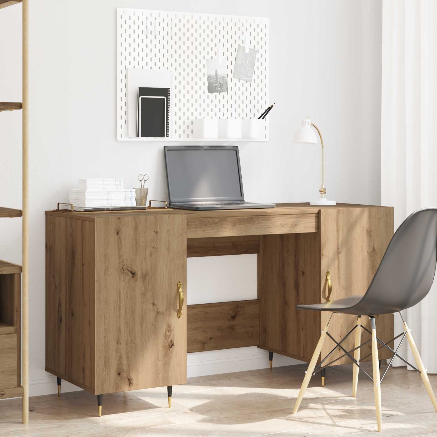 Skrivebord artisan eik Konstruert tre 140 x 50 x 75 cm