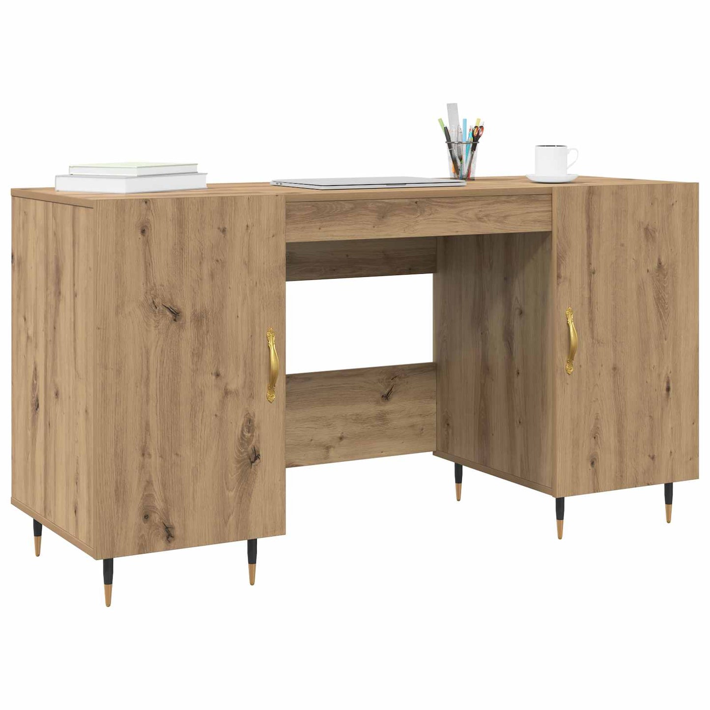 Skrivebord artisan eik Konstruert tre 140 x 50 x 75 cm