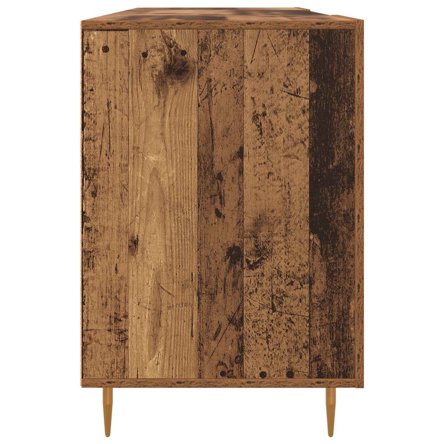 Skrivebord med dør Gammelt tre 140 x 50 x 75 cm Konstruert tre