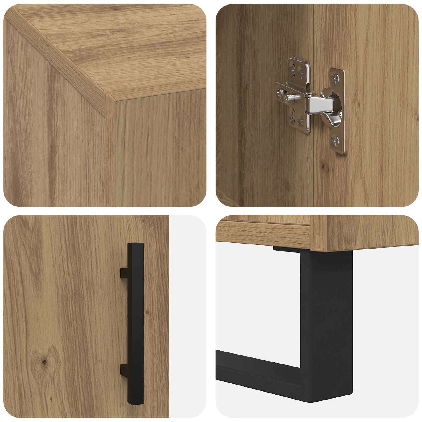Skrivebord artisan eik Konstruert tre 140 x 50 x 75 cm