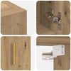 Veggskap Veggmontert artisan eik 60 x 31 x 70 cm Konstruert tre