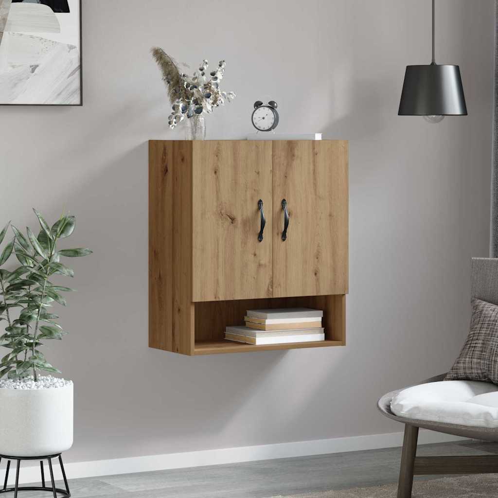 Vegghengt skap 60 x 31 x 70 cm Konstruert tre Artisan Eik
