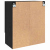 Veggskap Veggmontert Svart eik 60 x 31 x 70 cm Konstruert tre