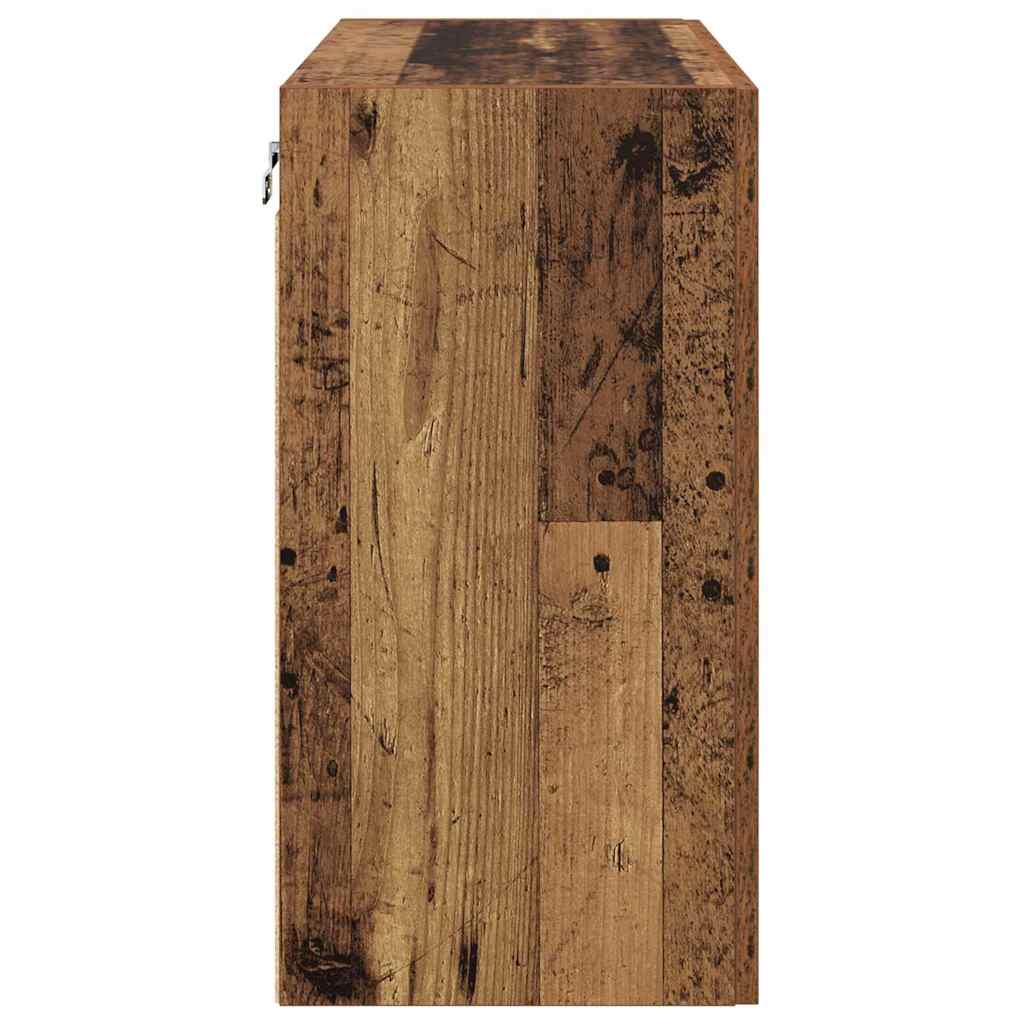 Veggskap Veggmontert Gammelt tre 60 x 31 x 60 cm Konstruert tre