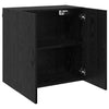 Veggskap Veggmontert Svart eik 60 x 31 x 60 cm Konstruert tre