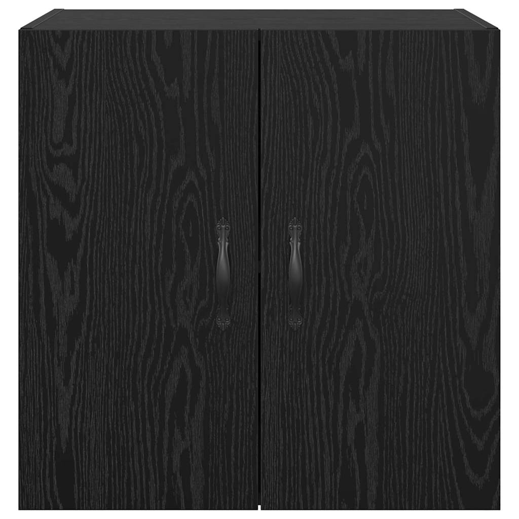 Vegghengt skap Svart Eik 60 x 31 x 60 cm Konstruert tre