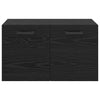 Veggskap Veggmontert Svart eik 60 x 36.5 x 35 cm Konstruert tre