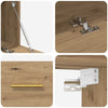 Veggskap artisan eik 80 x 36.5 x 35 cm Konstruert tre