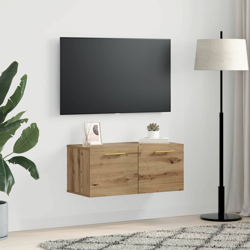 Veggskap artisan eik 80 x 36.5 x 35 cm Konstruert tre