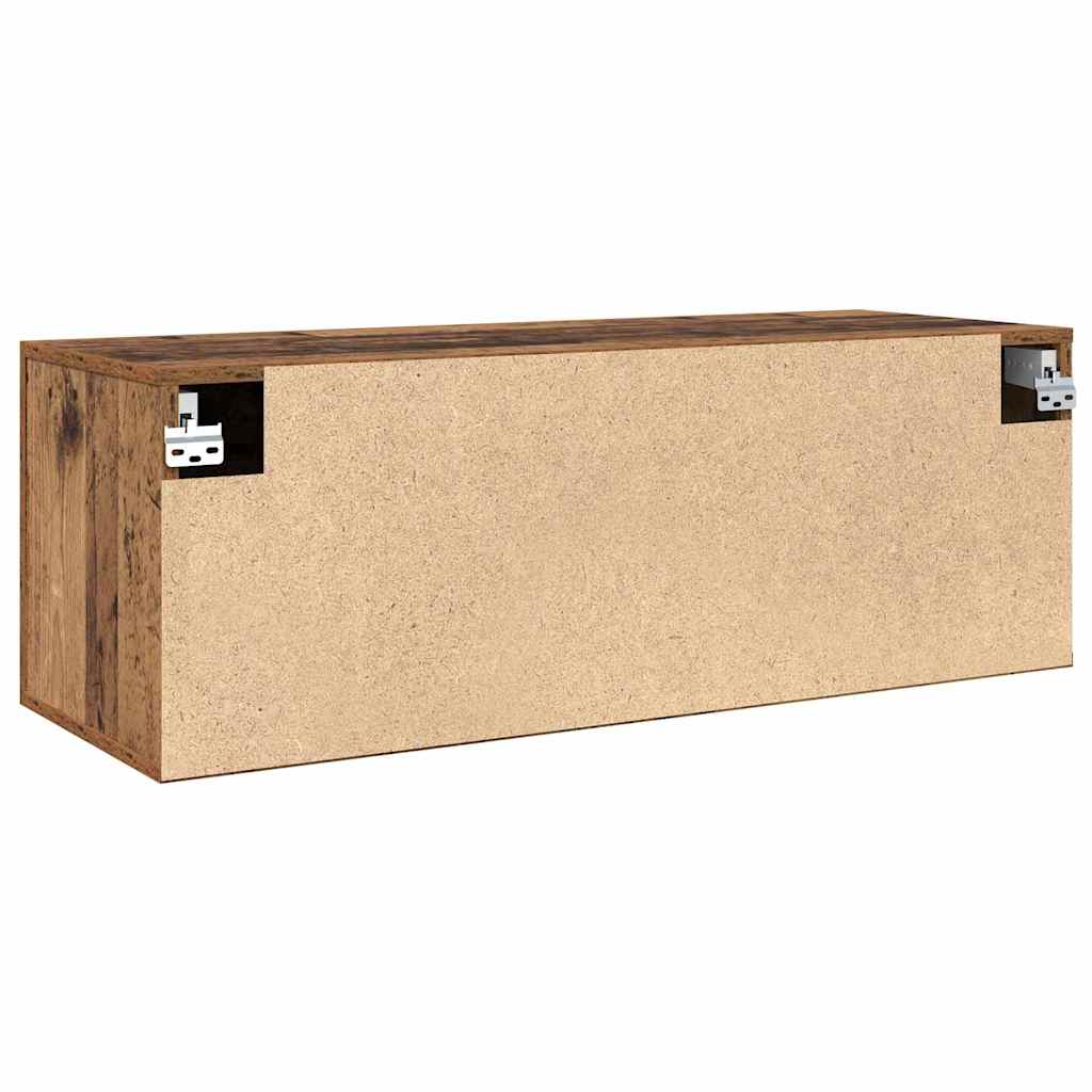 Vegghengt skap Gammelt tre 100 x 36,5 x 35 cm Konstruert tre
