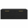 Veggskap Svart eik 100 x 36.5 x 35 cm Konstruert tre