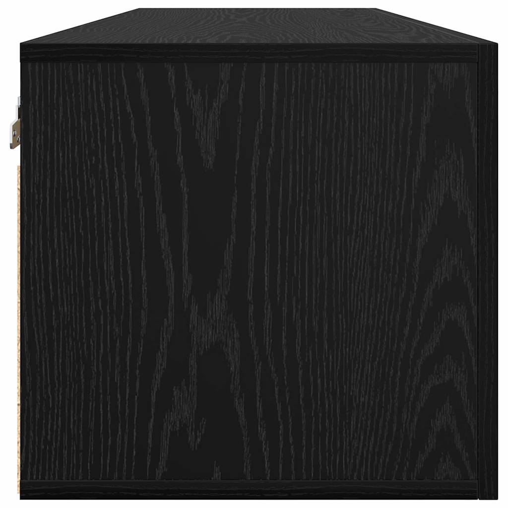 Veggskap Svart eik 100 x 36.5 x 35 cm Konstruert tre