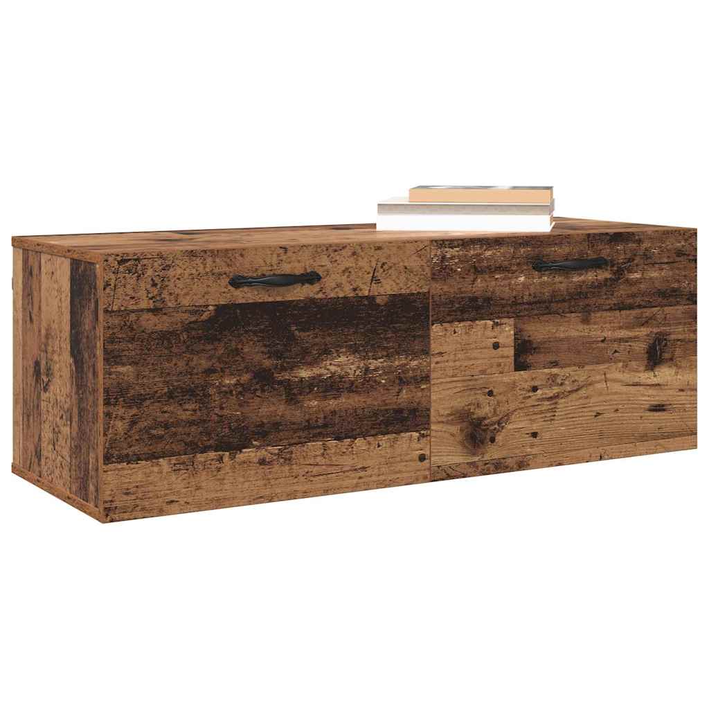 Vegghengt skap Gammelt tre 100 x 36,5 x 35 cm Konstruert tre