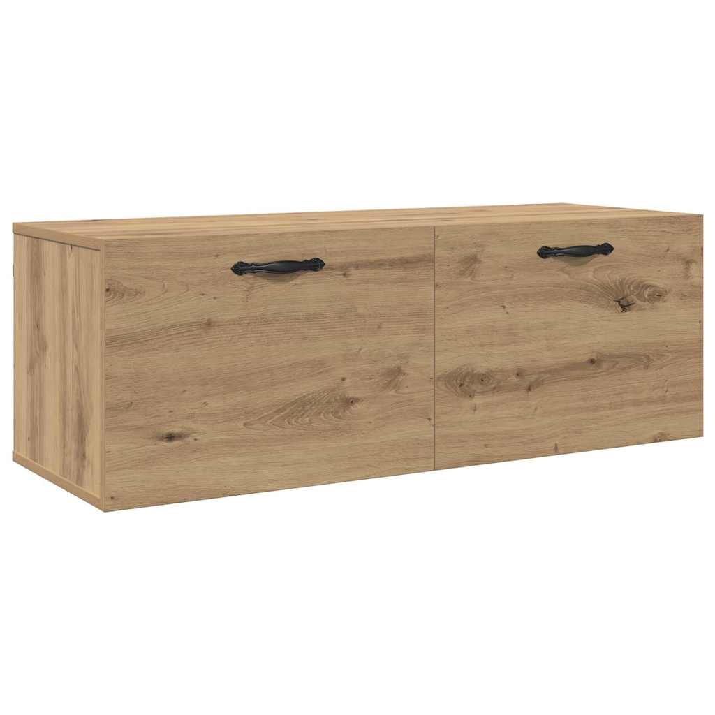 Vegghengt skap Artisan Eik 100 x 36,5 x 35 cm Konstruert tre