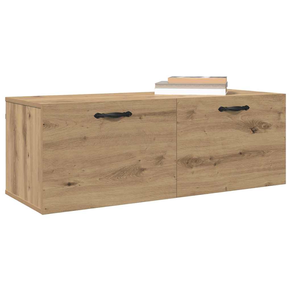 Vegghengt skap Artisan Eik 100 x 36,5 x 35 cm Konstruert tre