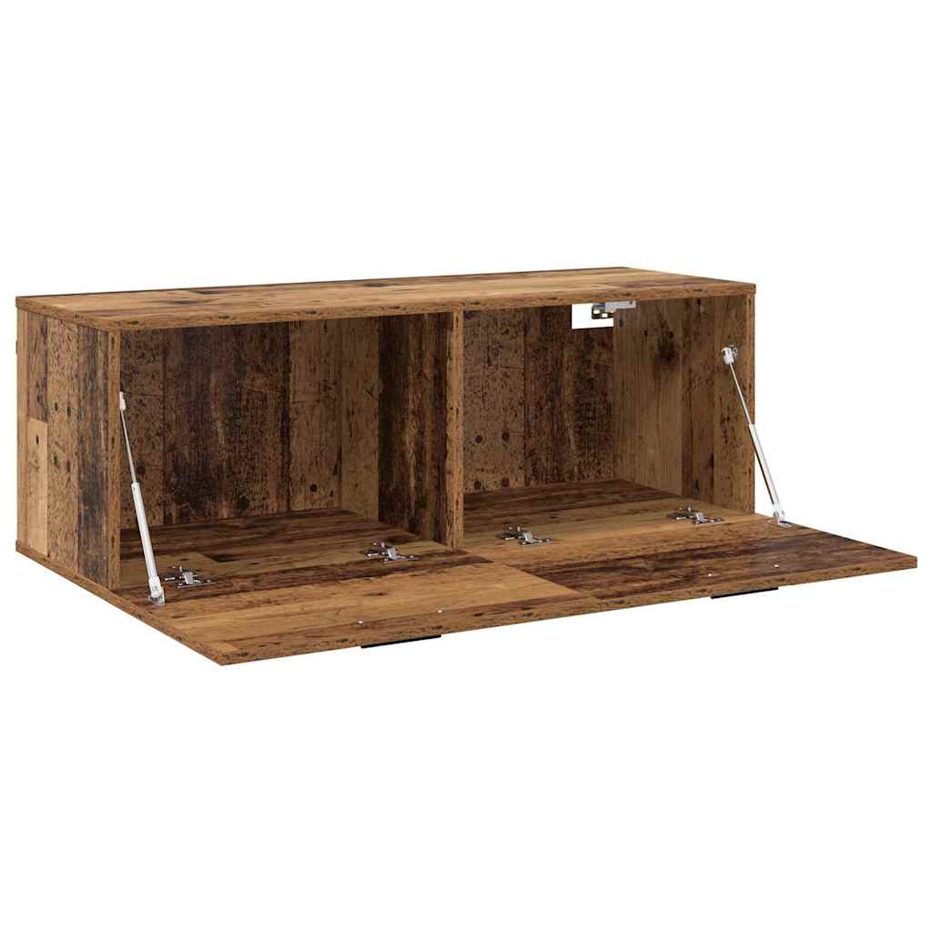 Vegghengt skap Gammelt tre 100 x 36,5 x 35 cm Konstruert tre