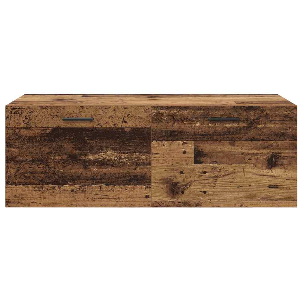 Vegghengt skap Gammelt tre 100 x 36,5 x 35 cm Konstruert tre