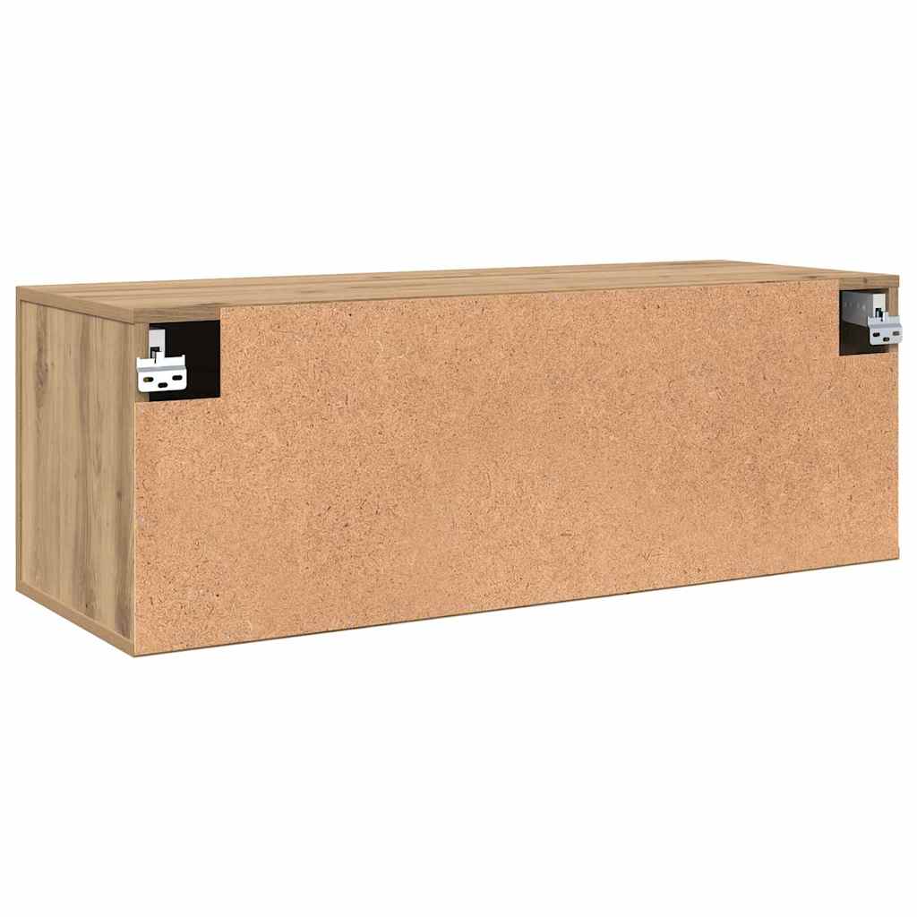 Vegghengt skap 100 x 36,5 x 35 cm Konstruert tre Artisan Eik