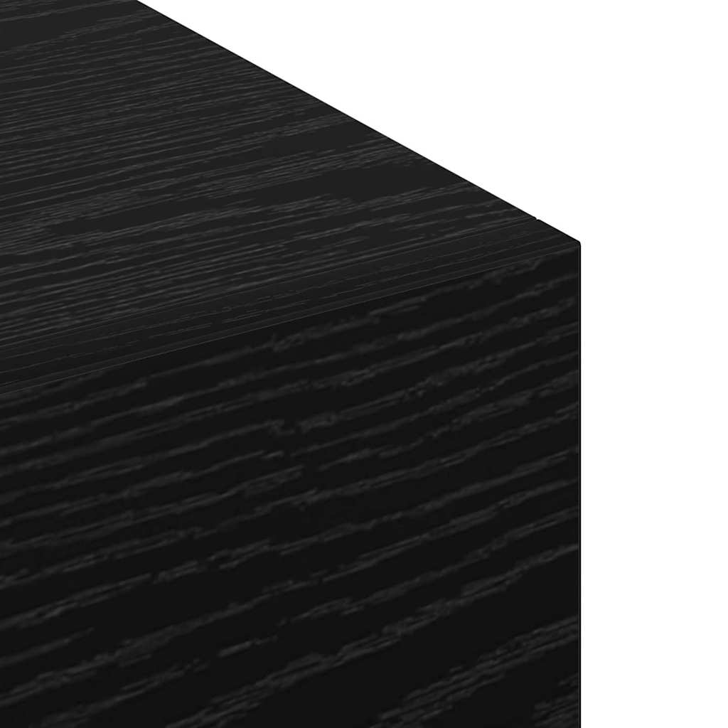 Vegghengt skap Svart Eik 100 x 36,5 x 35 cm Konstruert tre