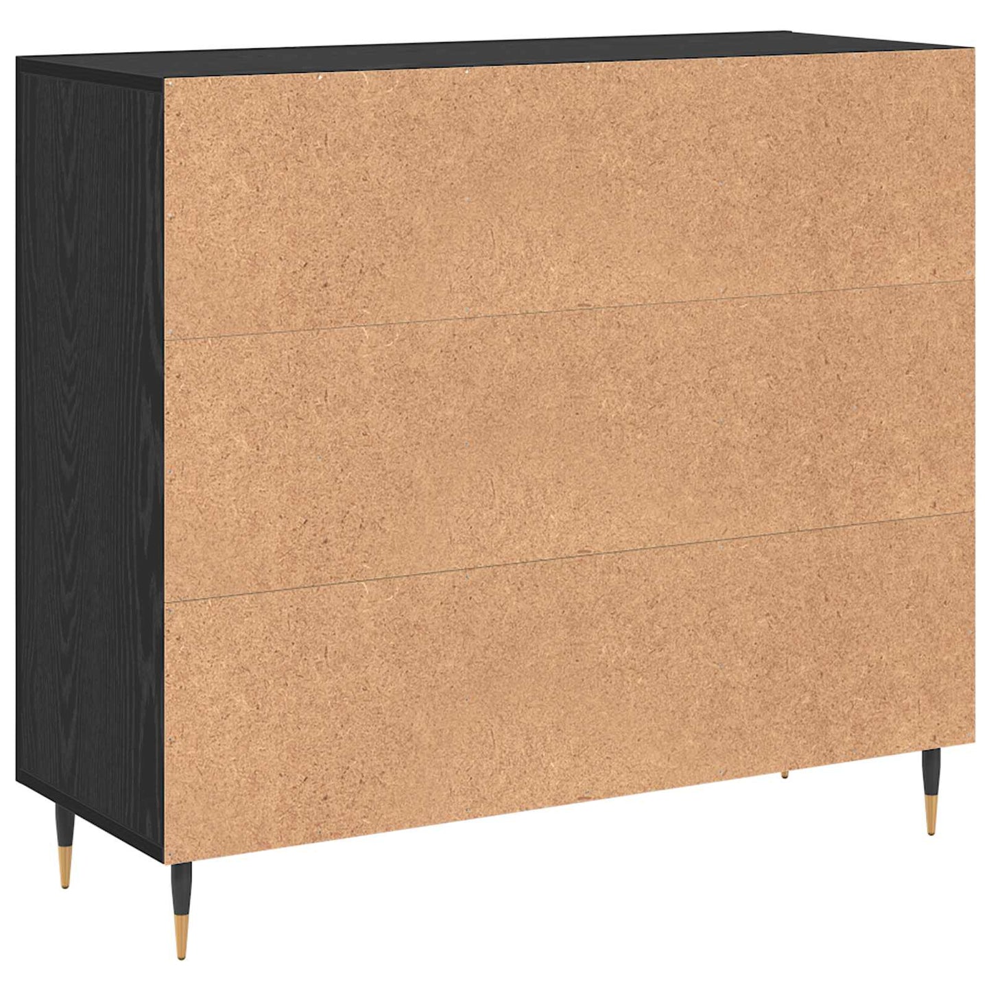 Serviesskap Svart Eik 90 x 34 x 80 cm Konstruert tre