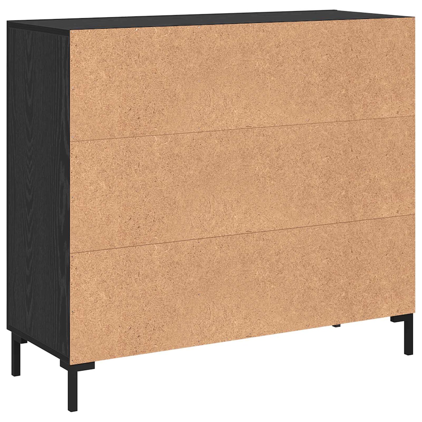 Serviesskap Svart Eik 90 x 34 x 80 cm Konstruert tre