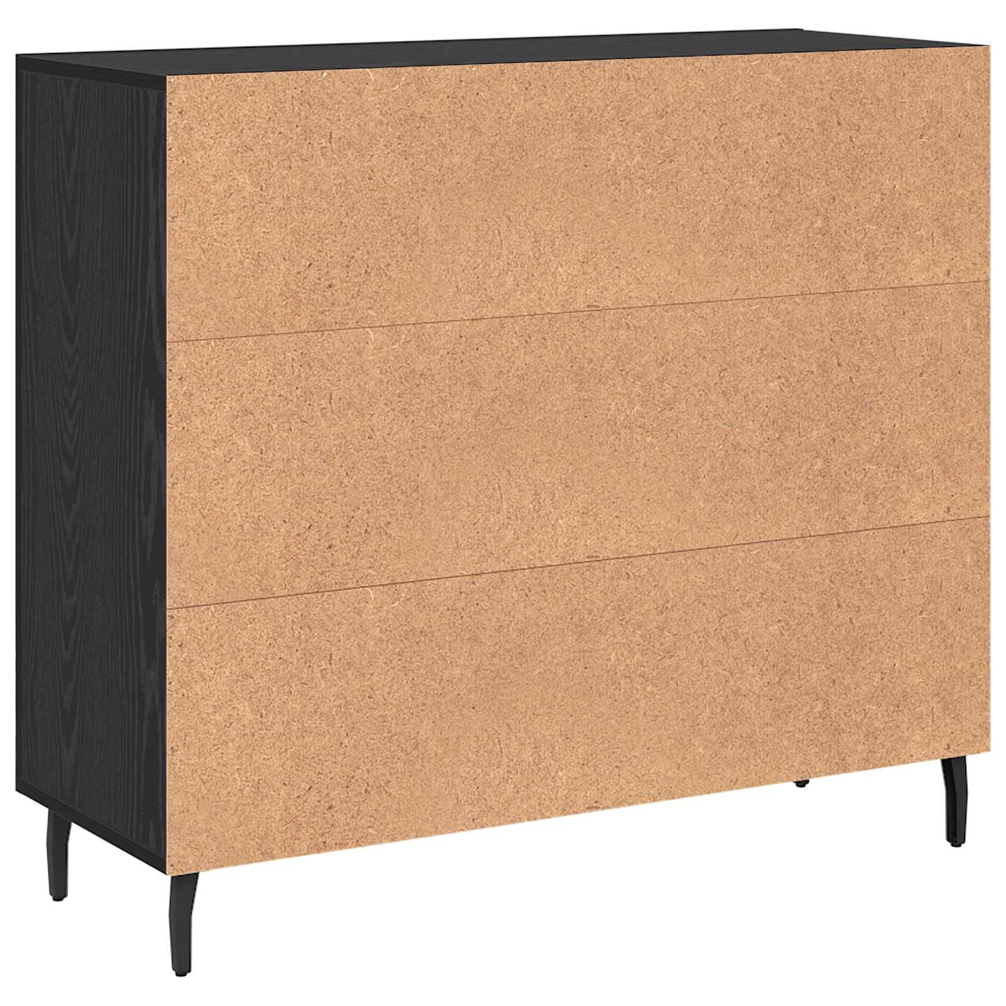 Serviesskap Svart Eik 90 x 34 x 80 cm Konstruert tre