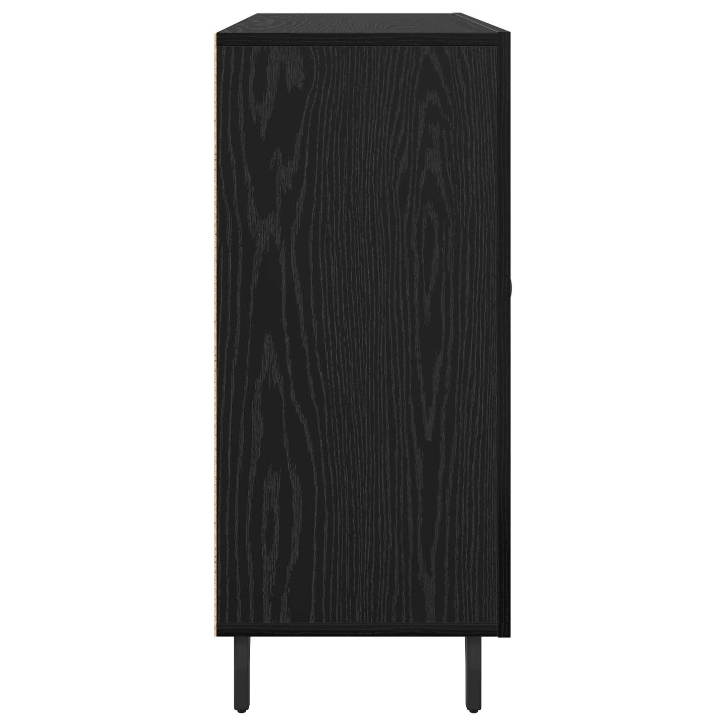 Serviesskap Svart Eik 90 x 34 x 80 cm Konstruert tre