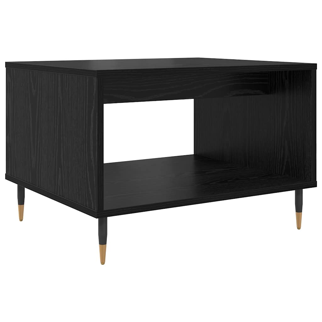 Kaffebord Svart eik 60 x 50 x 40 cm Konstruert tre