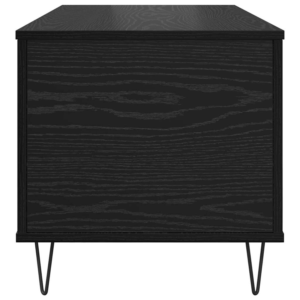 Kaffebord Svart eik 90 x 44.5 x 45 cm Konstruert tre