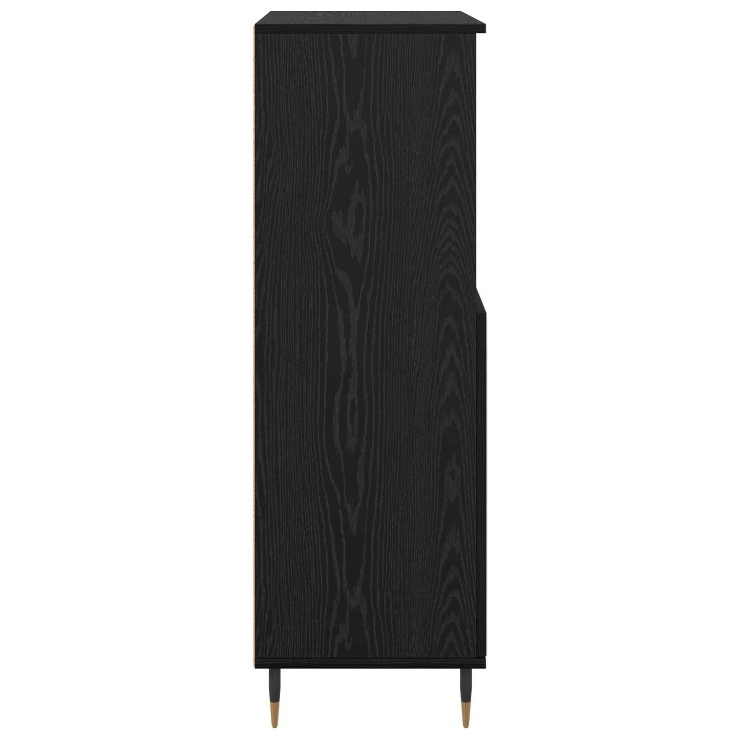 Høyskap Svart 60 x 36 x 110 cm Konstruert tre