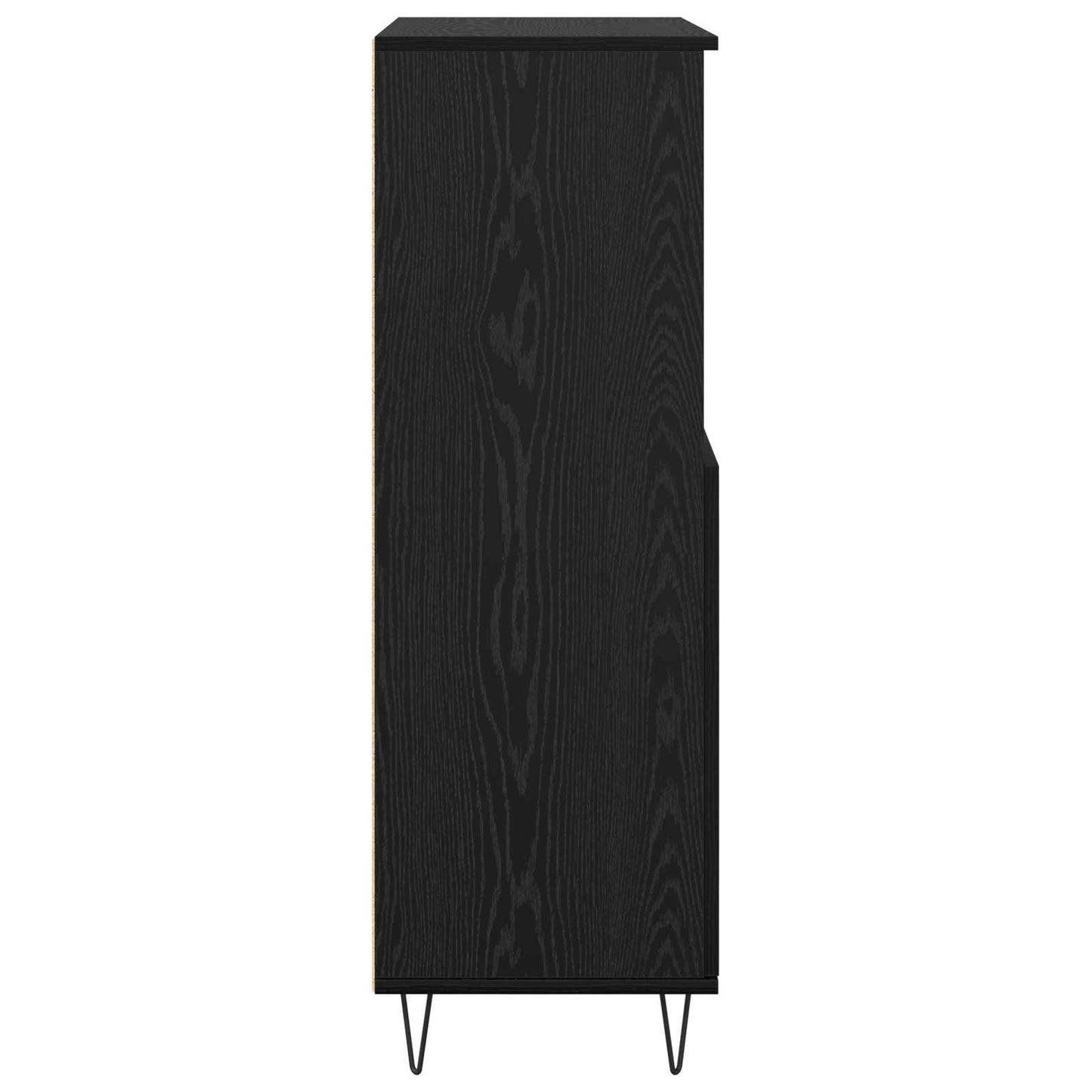 Høyskap Svart 60 x 36 x 110 cm Konstruert tre