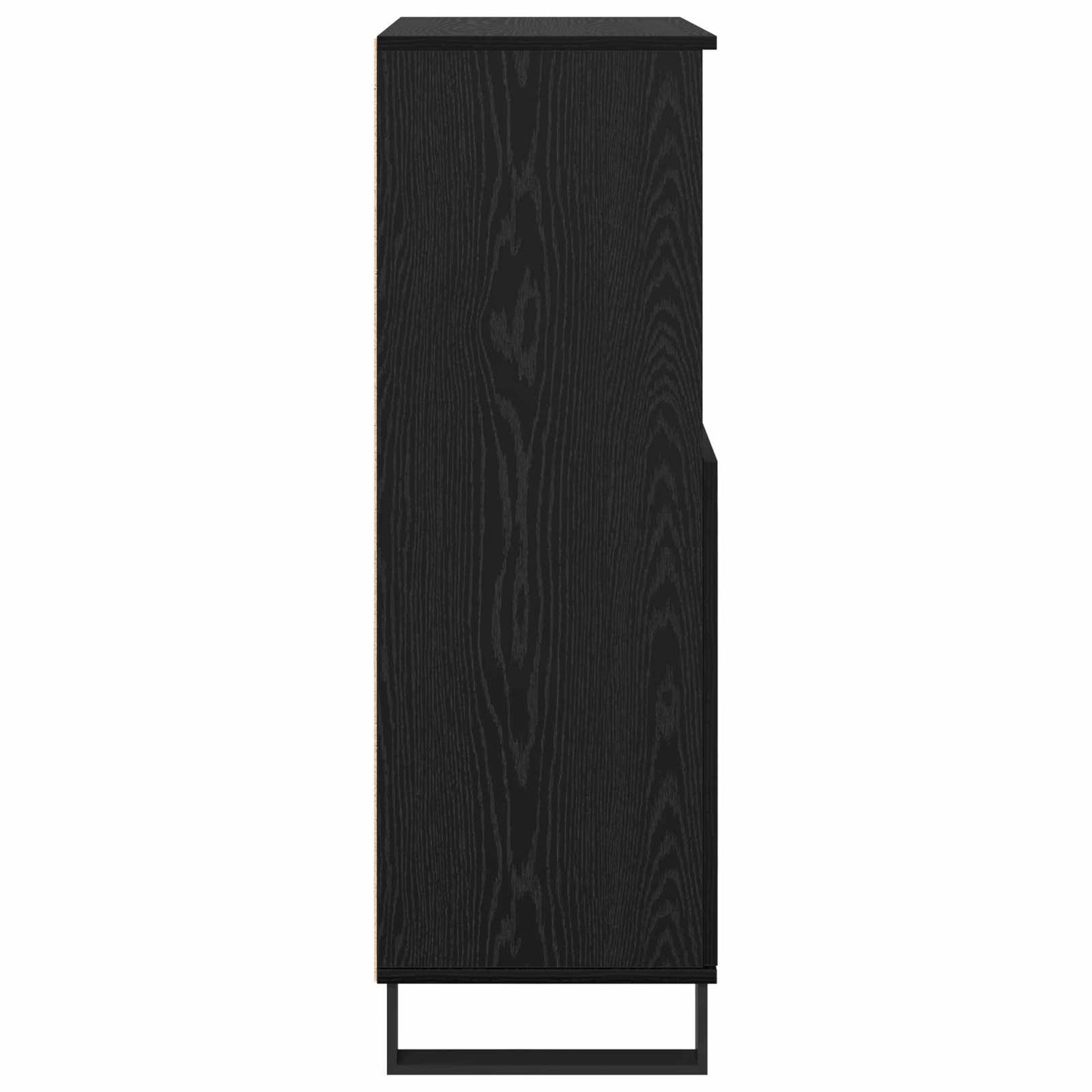 Høyskap Svart 60 x 36 x 110 cm Konstruert tre