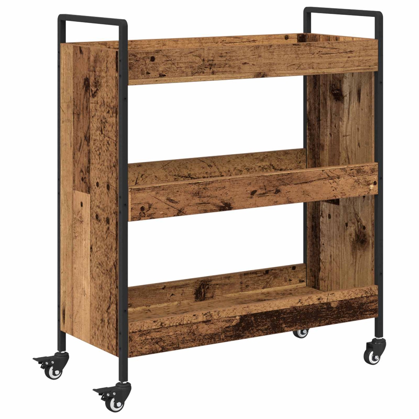 Kjøkkenvogn Gammelt tre 70 x 30 x 82 cm Konstruert tre