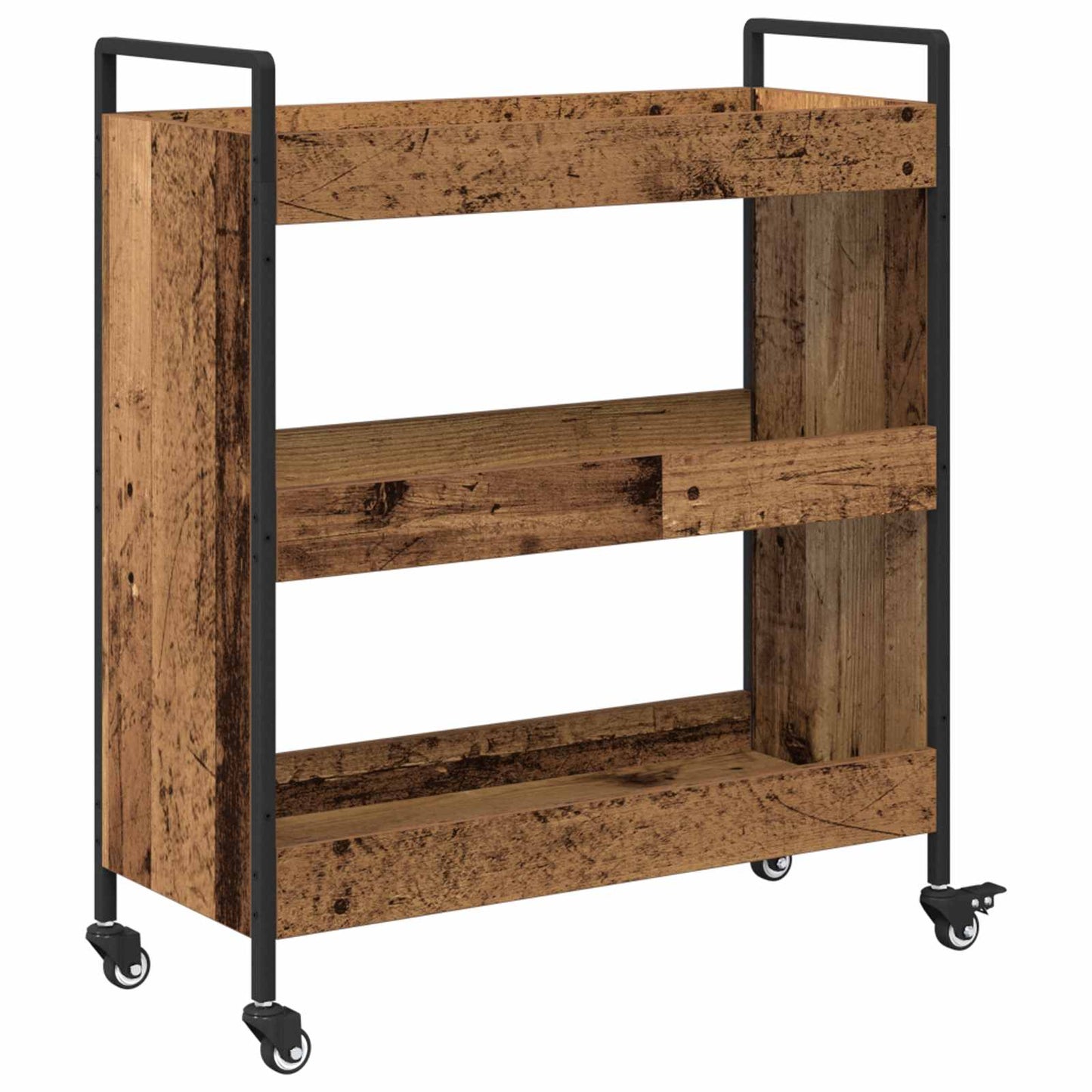 Kjøkkenvogn Gammelt tre 70 x 30 x 82 cm Konstruert tre