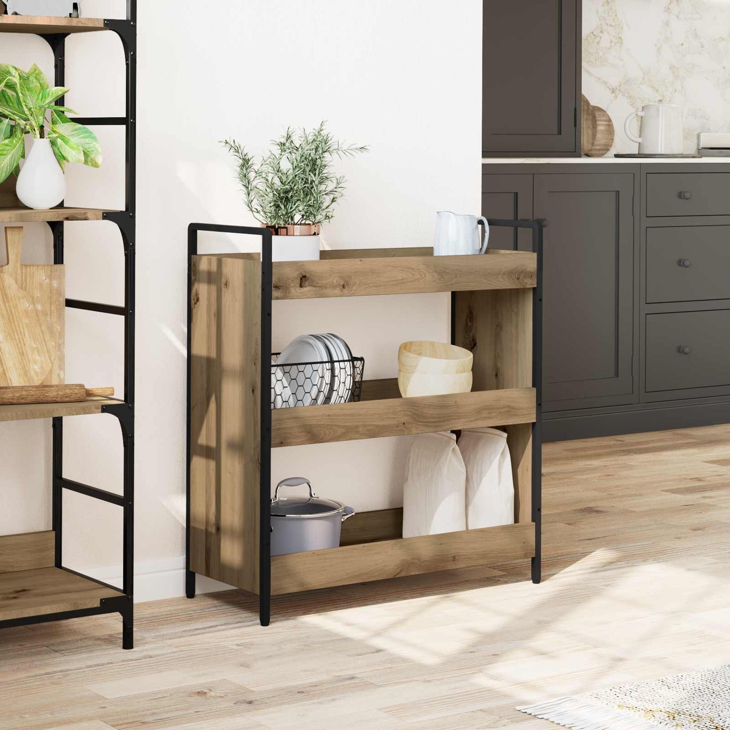 Kjøkkenvogn Artisan Eik 70 x 30 x 82 cm Konstruert tre