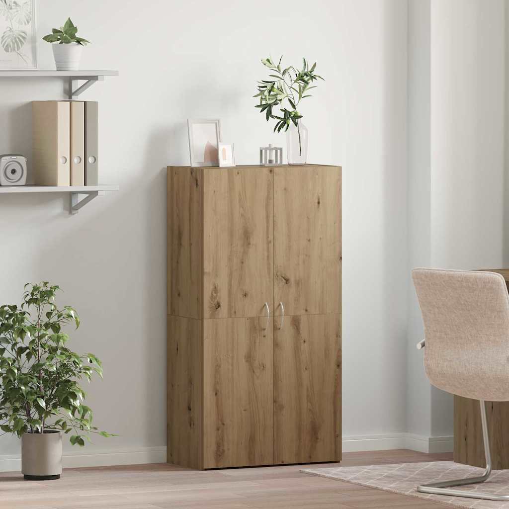 Kontorskap med dør Gammelt tre 60 x 32 x 115 cm Konstruert tre vidaXL