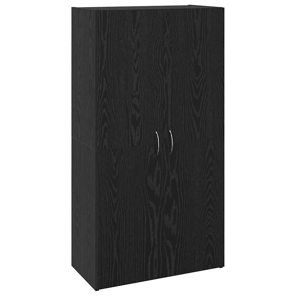 Kontorskap Svart eik 60 x 32 x 115 cm Konstruert tre