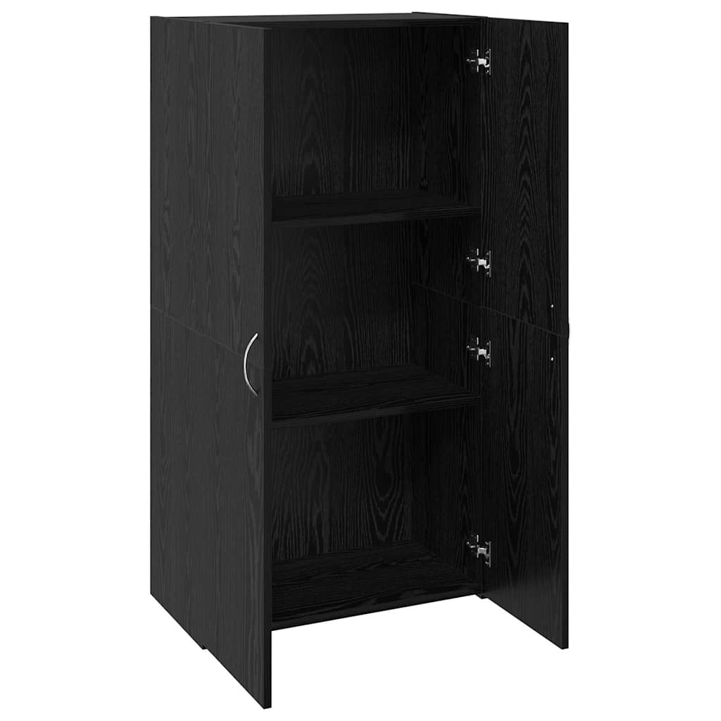 Kontorskap Svart eik 60 x 32 x 115 cm Konstruert tre