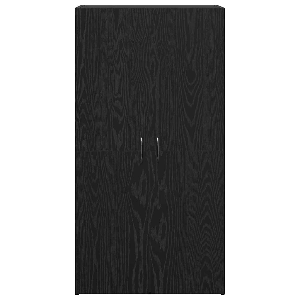 Kontorskap Svart eik 60 x 32 x 115 cm Konstruert tre