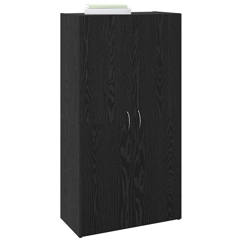 Kontorskap Svart eik 60 x 32 x 115 cm Konstruert tre