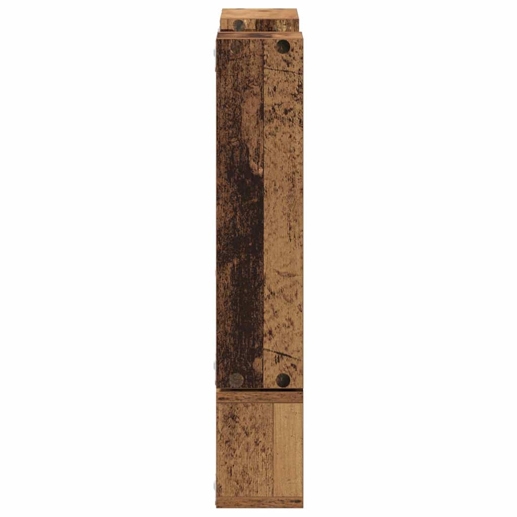 Vegghylle Veggmontert med lagring Gammelt tre 96 x 12 x 64 cm