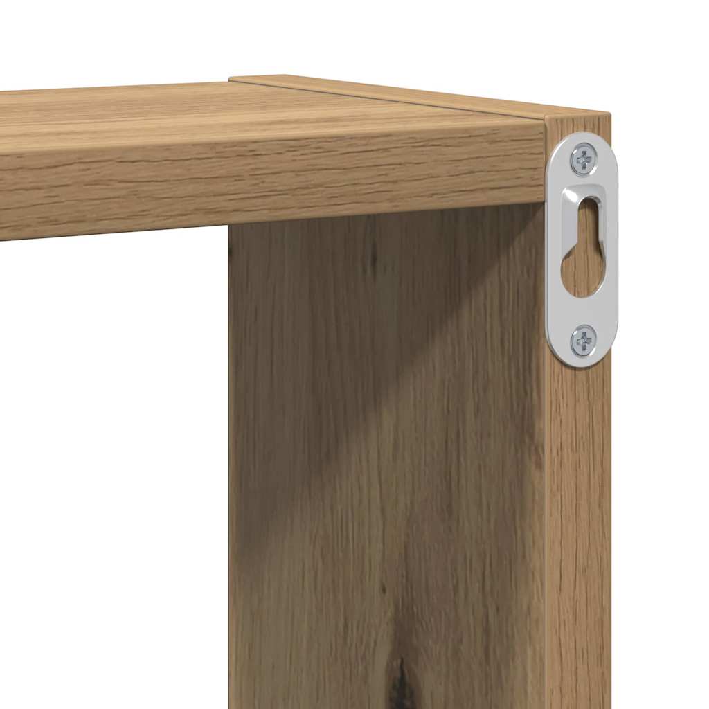 Veggboks med hylle artisan eik 96 x 12 x 64 cm Konstruert tre