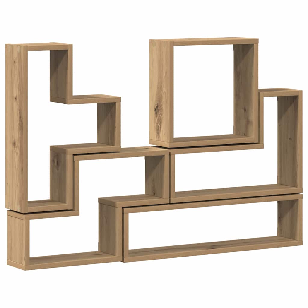 Veggboks med hylle artisan eik 96 x 12 x 64 cm Konstruert tre