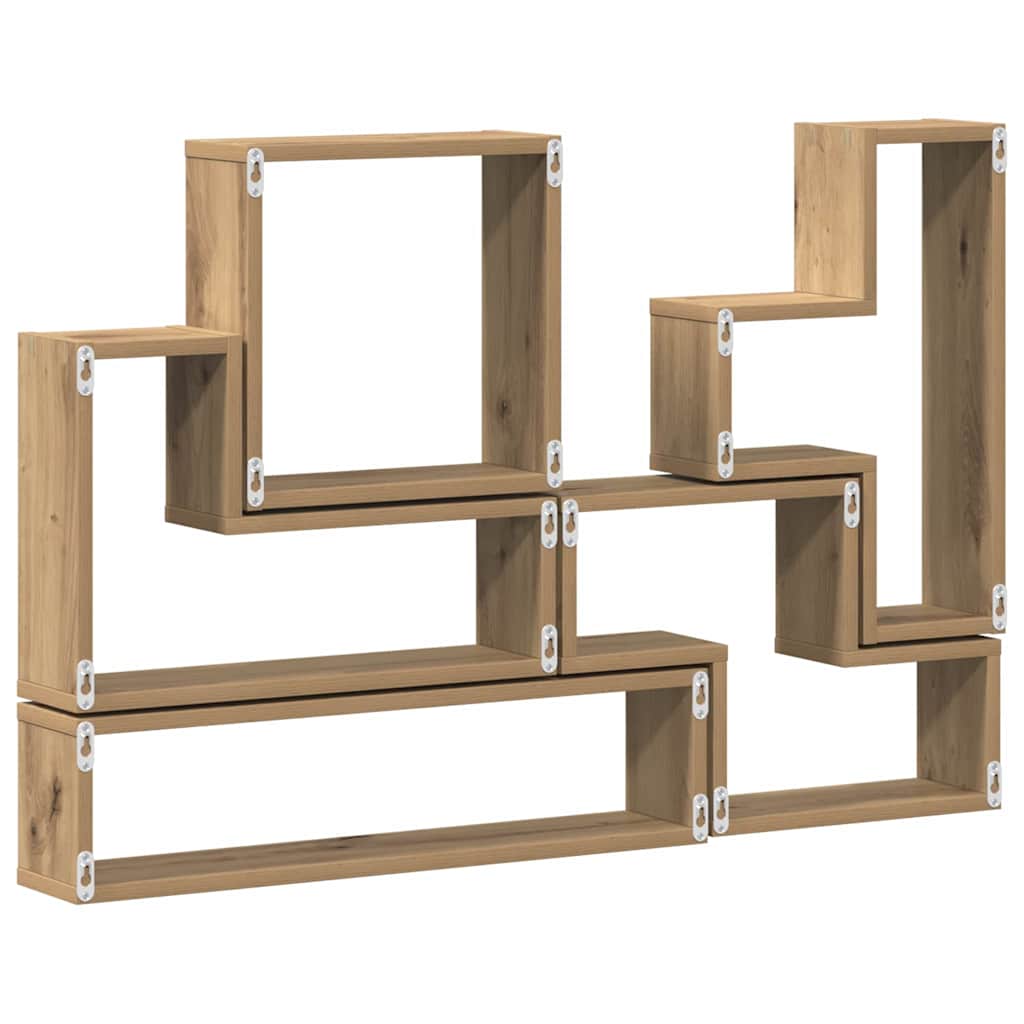 Veggboks med hylle artisan eik 96 x 12 x 64 cm Konstruert tre