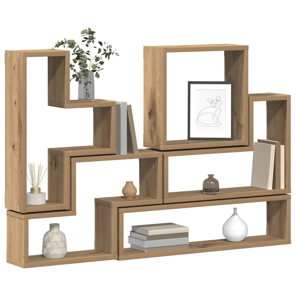 Veggboks med hylle artisan eik 96 x 12 x 64 cm Konstruert tre
