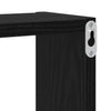 Veggboks med hylle Svart eik 96 x 12 x 64 cm Konstruert tre