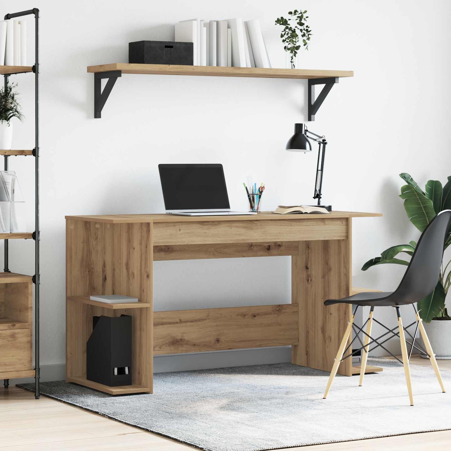 Skrivebord artisan eik Konstruert tre 140 x 50 x 75 cm
